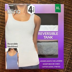 Felina 4 Pack Reversible Tank Size XL